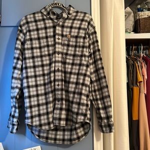 Carhartt relaxed fit sz Med button up long sleeve